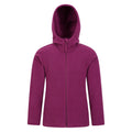 Berry - Front - Mountain Warehouse Childrens-Kids Camber Full Zip Hoodie