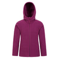 Berry - Front - Mountain Warehouse Childrens-Kids Camber Full Zip Hoodie