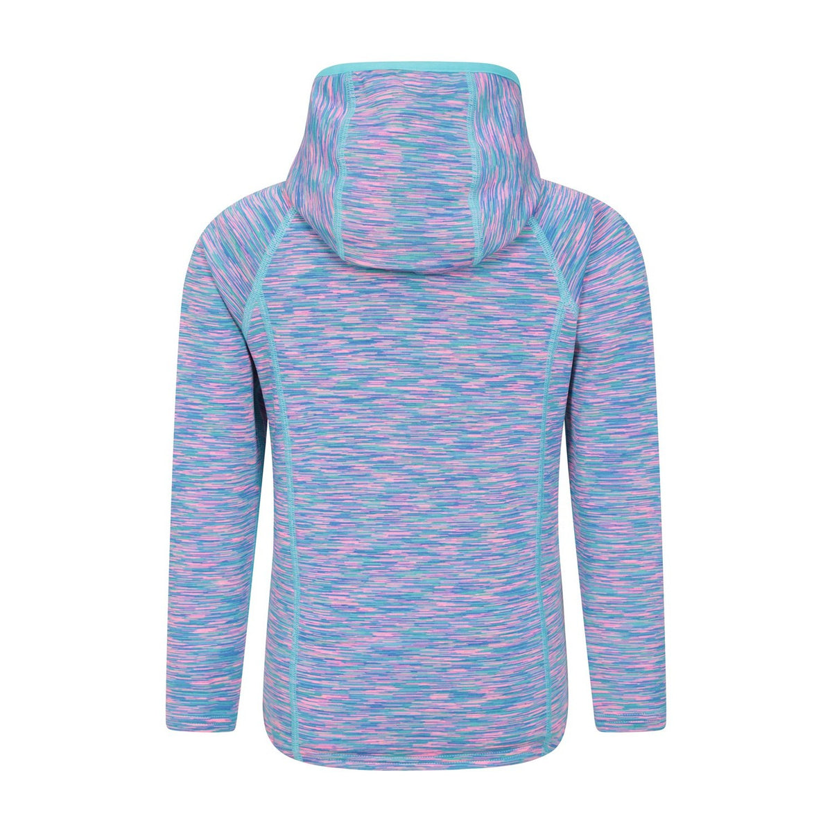 Blue - Back - Mountain Warehouse Childrens-Kids Kayleigh II Stripe Full Zip Hoodie
