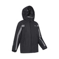 Black - Side - Mountain Warehouse Childrens-Kids Samson II Waterproof Jacket