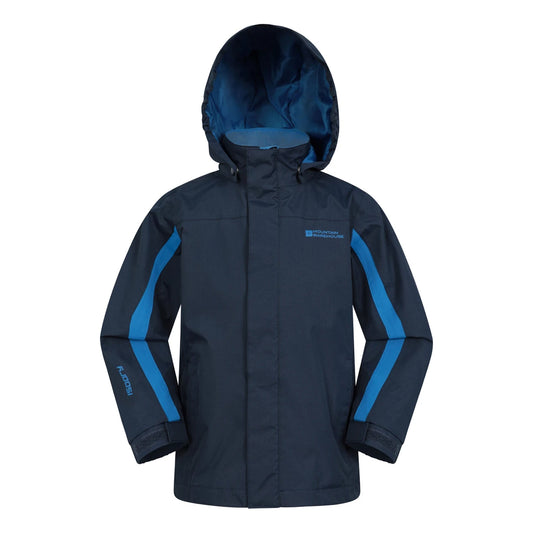Navy - Front - Mountain Warehouse Childrens-Kids Samson II Waterproof Jacket