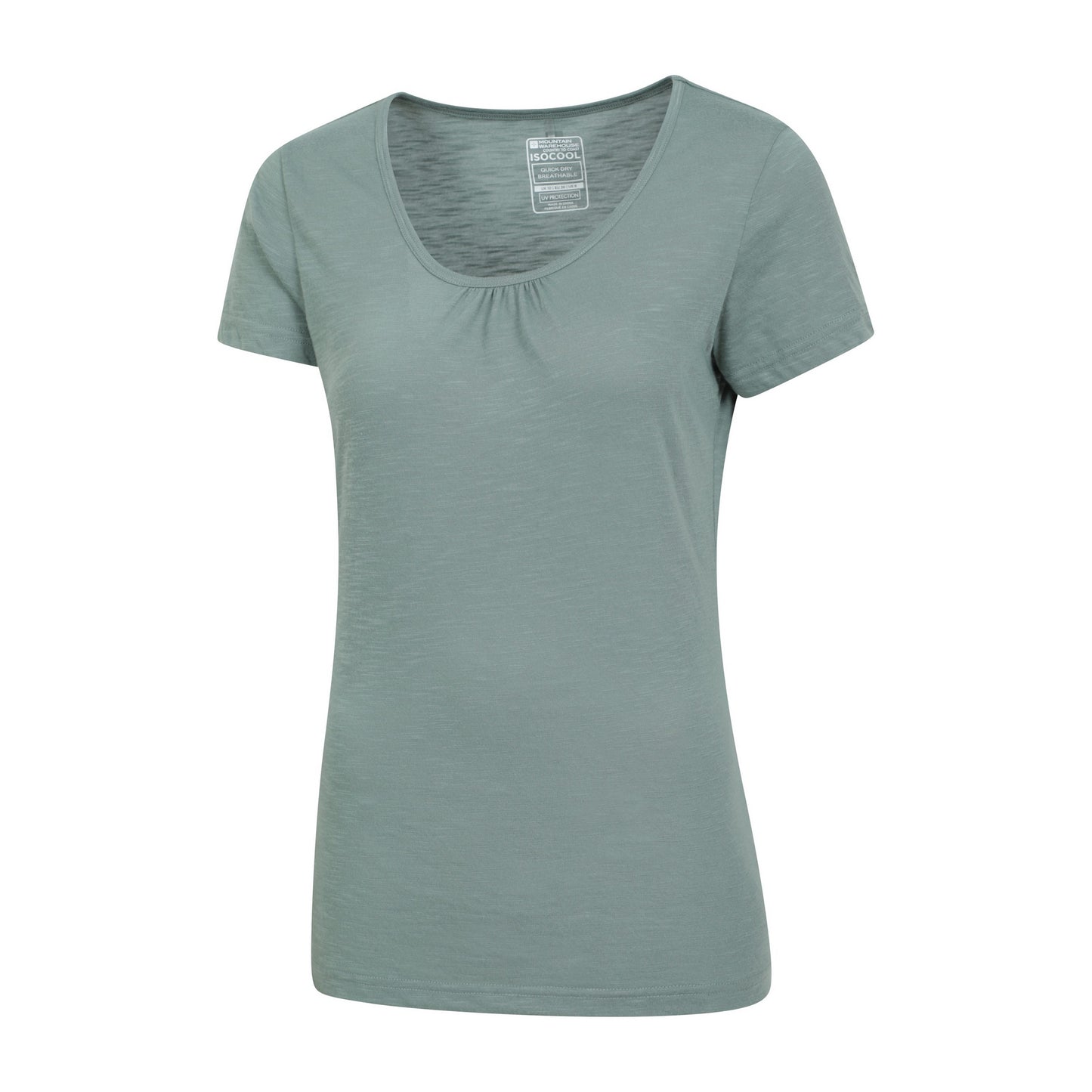Khaki Green - Side - Mountain Warehouse Womens-Ladies Agra Quick Dry T-Shirt