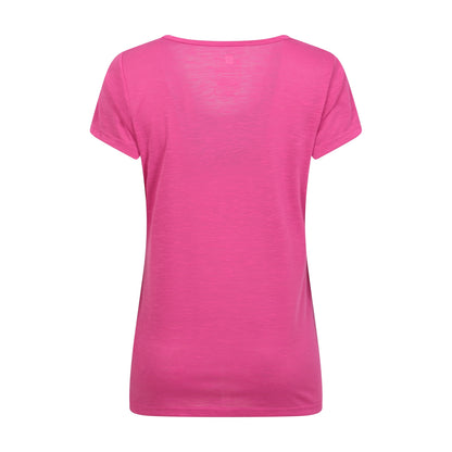 Bright Pink - Back - Mountain Warehouse Womens-Ladies Agra Quick Dry T-Shirt