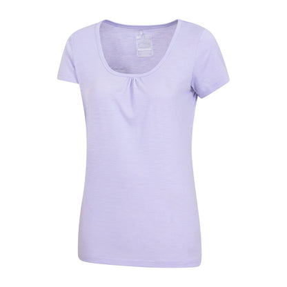 Lilac - Side - Mountain Warehouse Womens-Ladies Agra Quick Dry T-Shirt