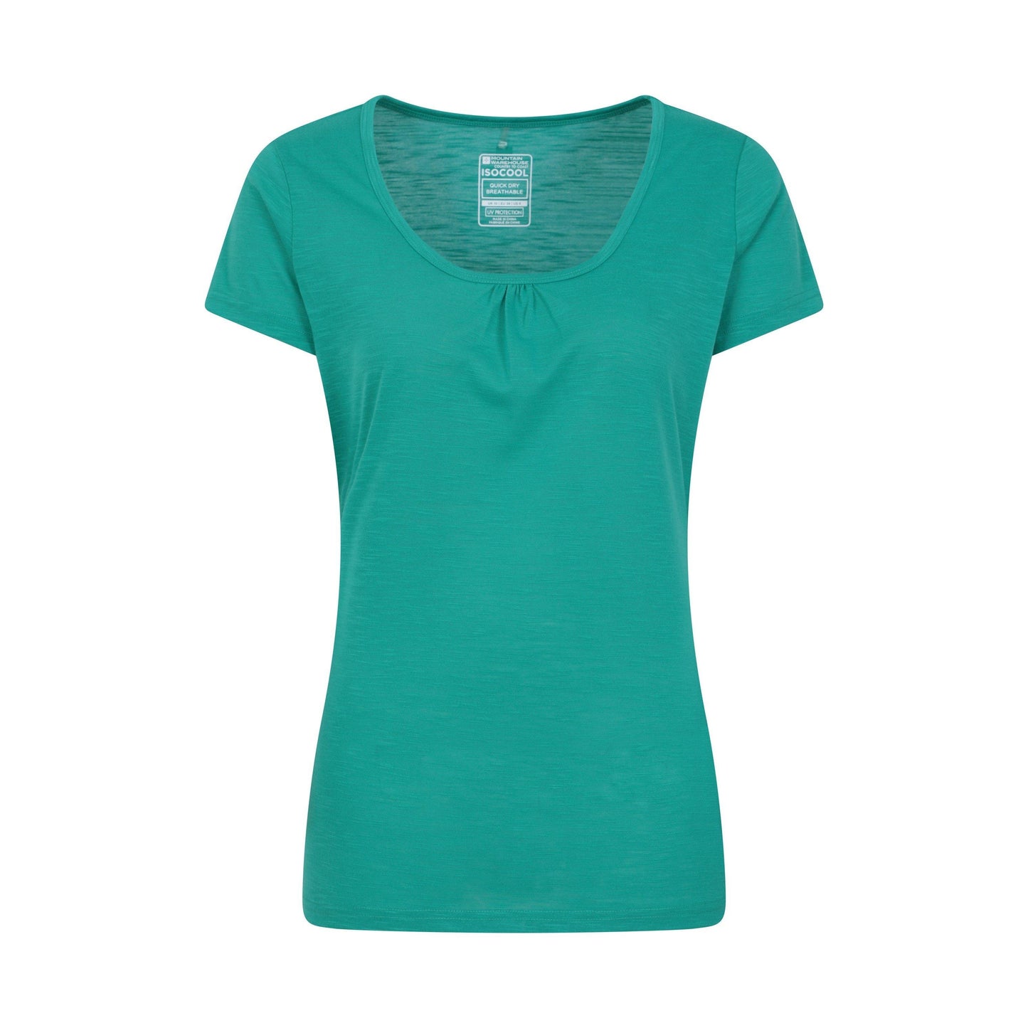 Teal - Front - Mountain Warehouse Womens-Ladies Agra Quick Dry T-Shirt