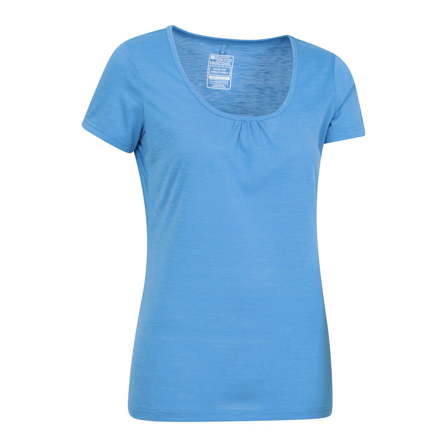 Bright Blue - Side - Mountain Warehouse Womens-Ladies Agra Quick Dry T-Shirt