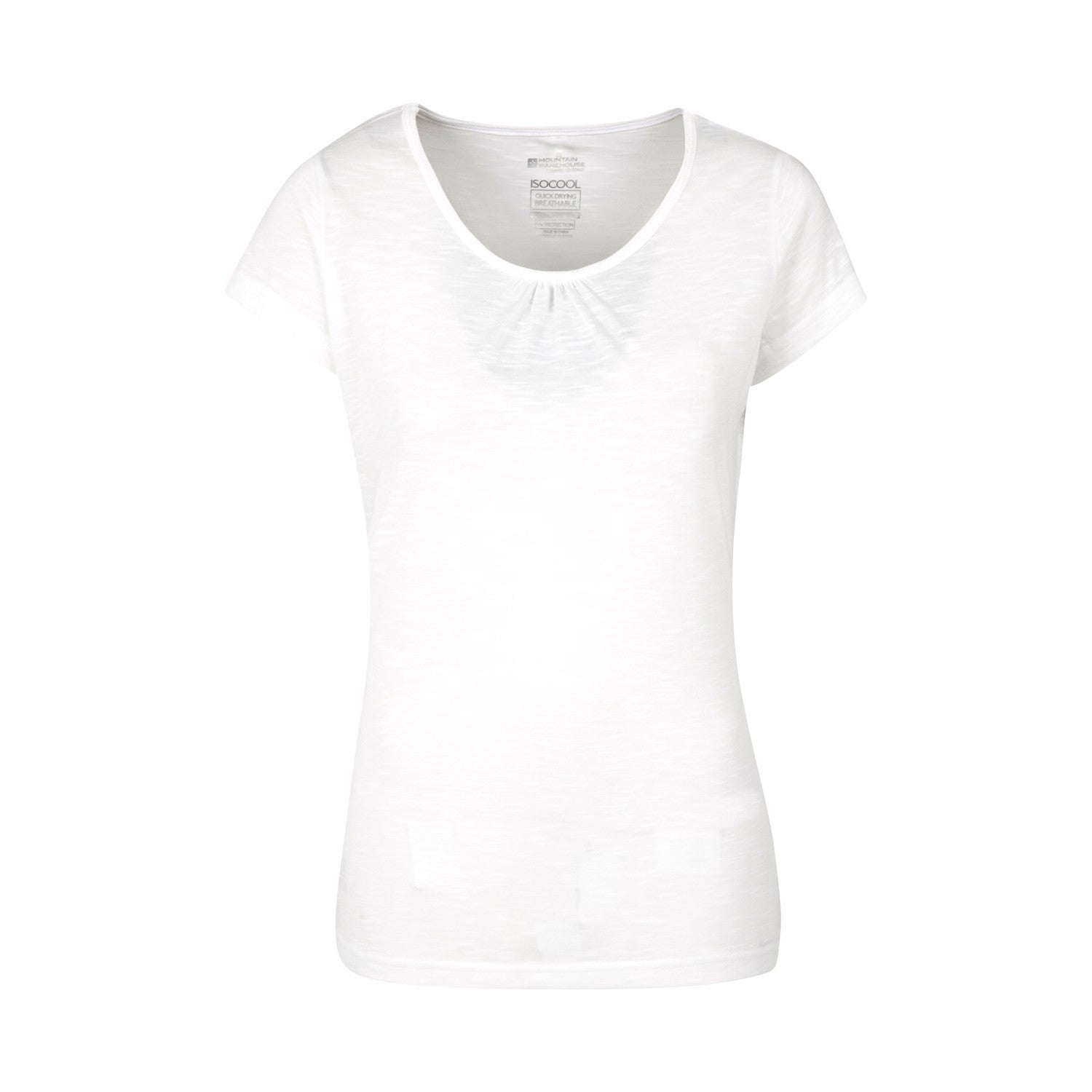 White - Front - Mountain Warehouse Womens-Ladies Agra Quick Dry T-Shirt