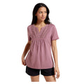 Dusky Purple - Close up - Mountain Warehouse Womens-Ladies Paris Embroidered Top