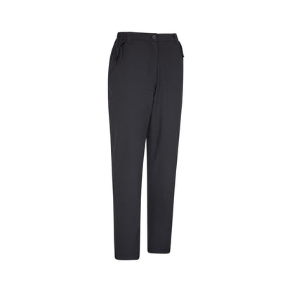 Black - Side - Mountain Warehouse Womens-Ladies Arctic Stretch Fleece Lined Short Trousers