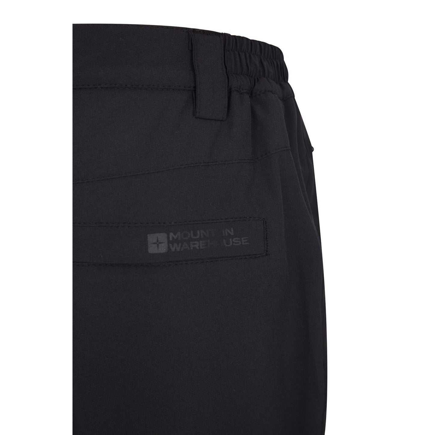 Black - Pack Shot - Mountain Warehouse Womens-Ladies Arctic Stretch Fleece Lined Short Trousers