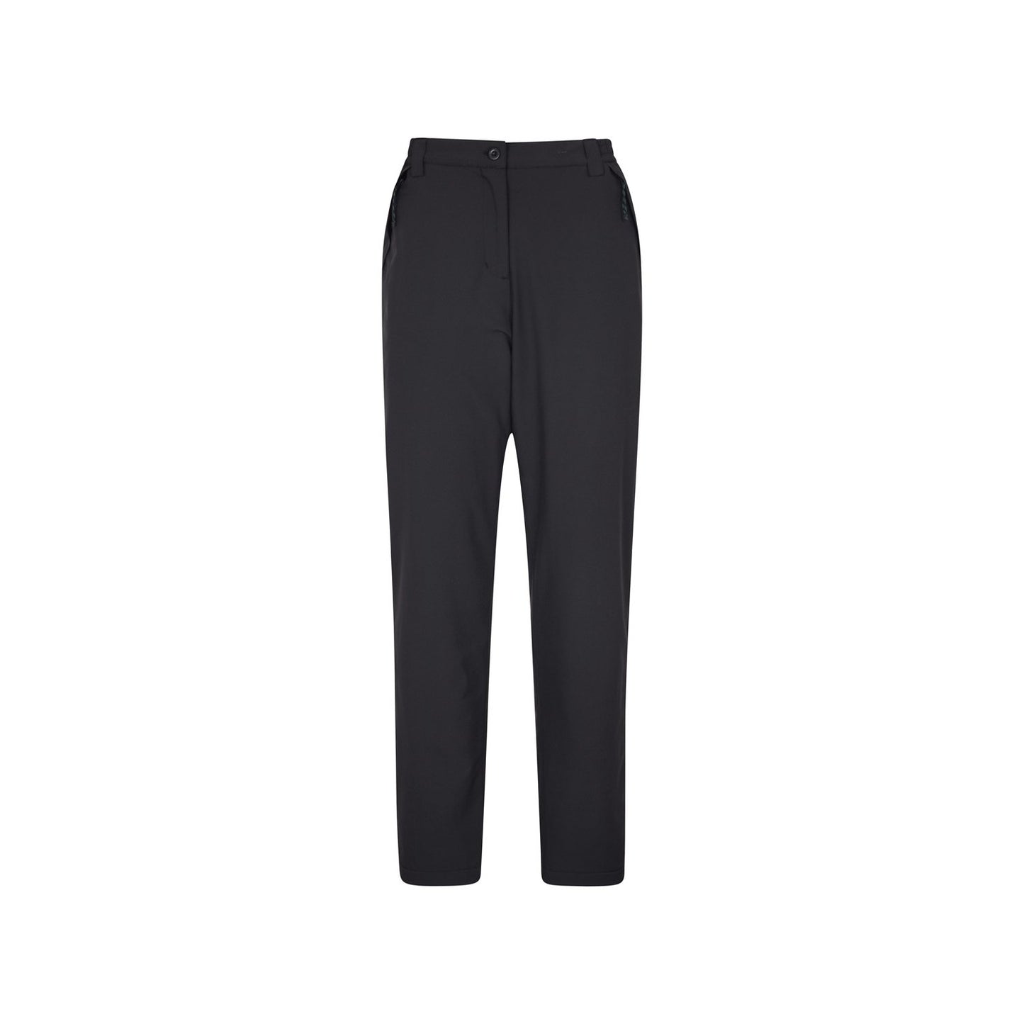 Black - Front - Mountain Warehouse Womens-Ladies Arctic Stretch Fleece Lined Short Trousers