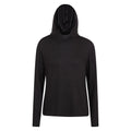 Black - Front - Mountain Warehouse Womens-Ladies Knitted Hoodie