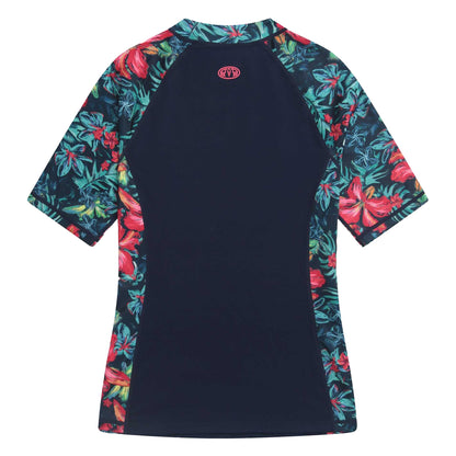 Red - Back - Animal Womens-Ladies Lucie Recycled Rash Top