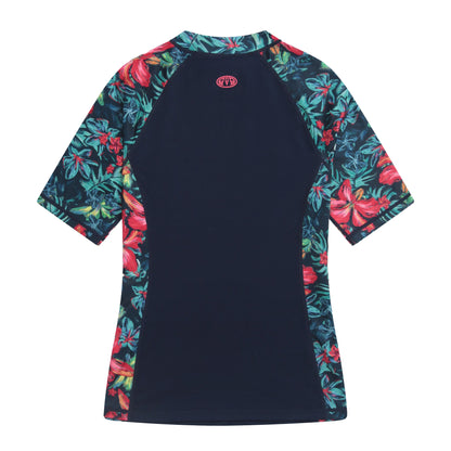 Red - Back - Animal Womens-Ladies Lucie Recycled Rash Top