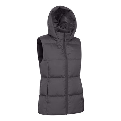 Dark Grey - Back - Mountain Warehouse Womens-Ladies Astral II Padded Gilet