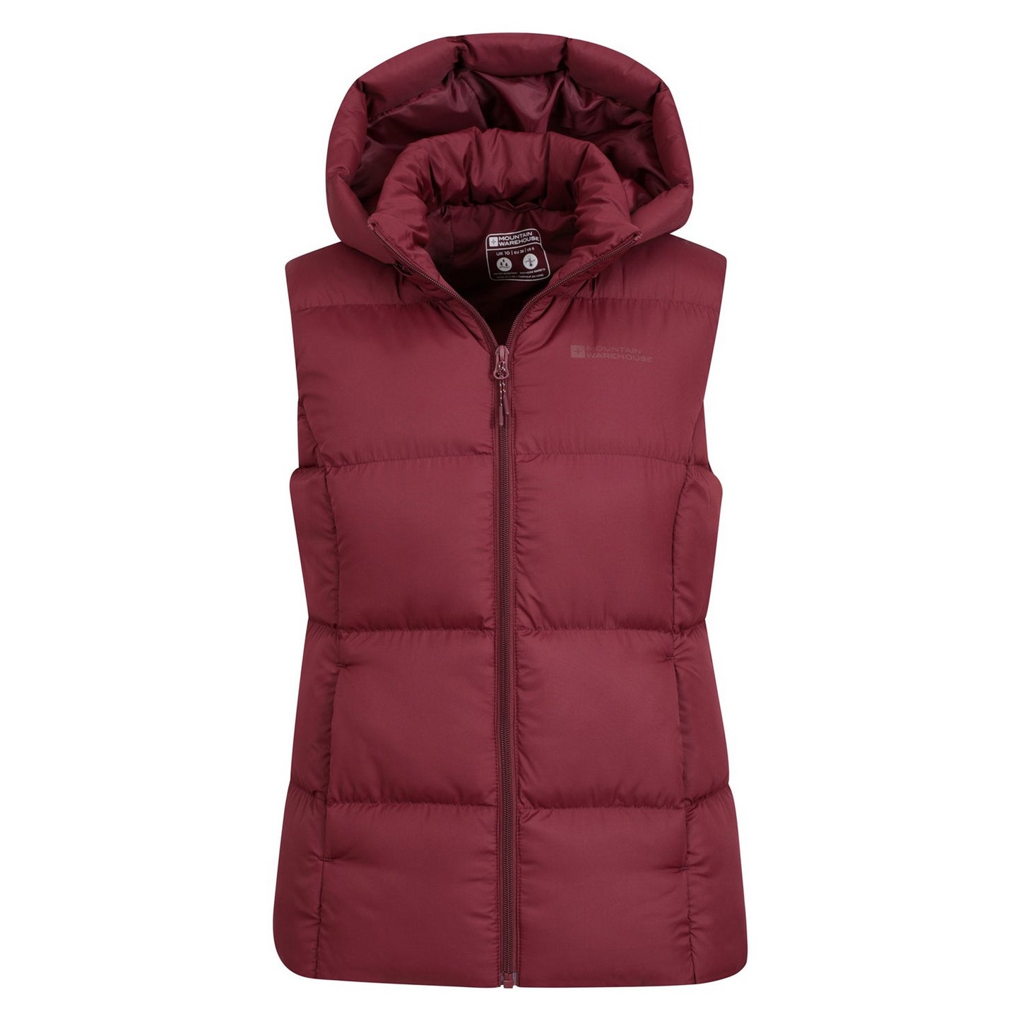 Red - Pack Shot - Mountain Warehouse Womens-Ladies Astral II Padded Gilet
