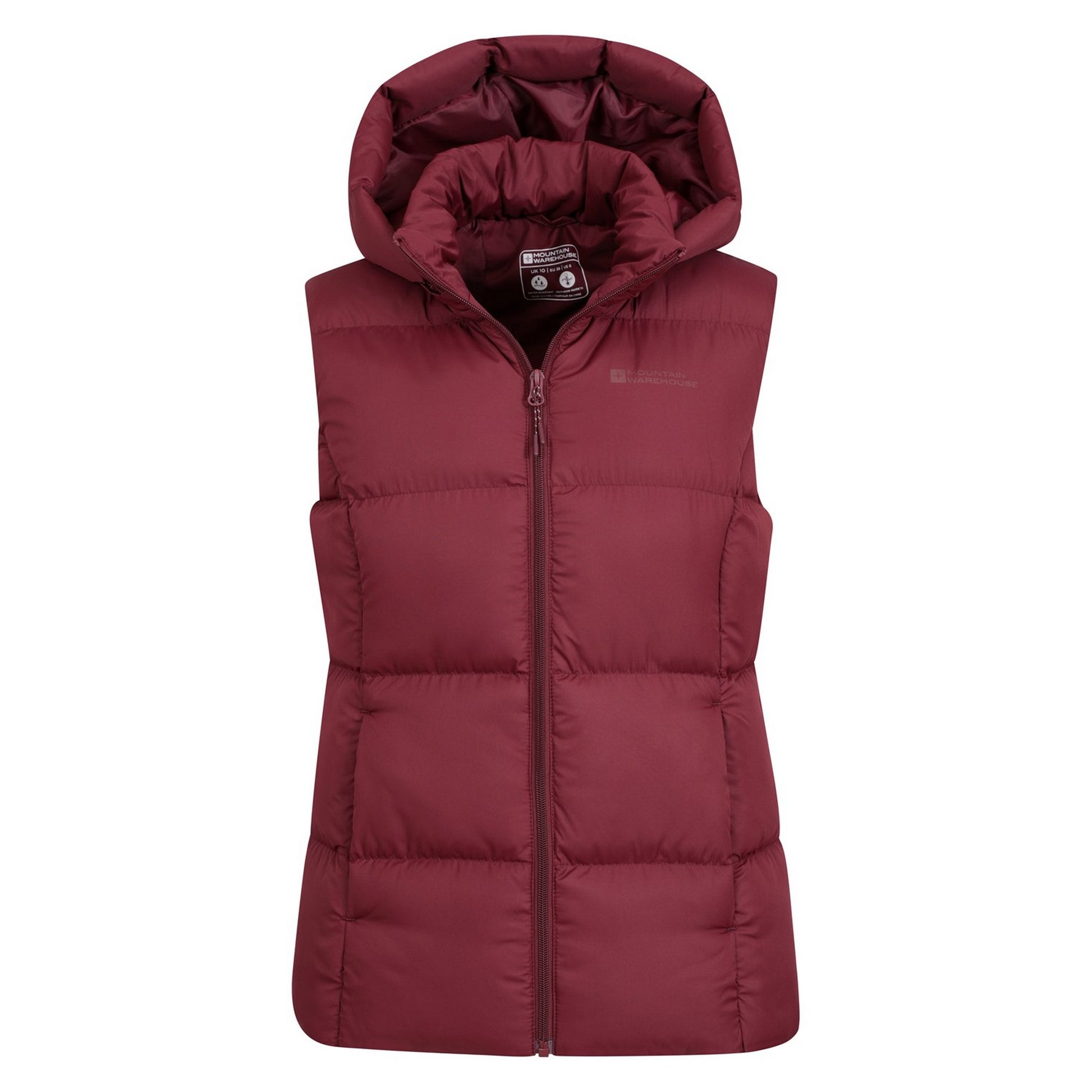 Red - Pack Shot - Mountain Warehouse Womens-Ladies Astral II Padded Gilet