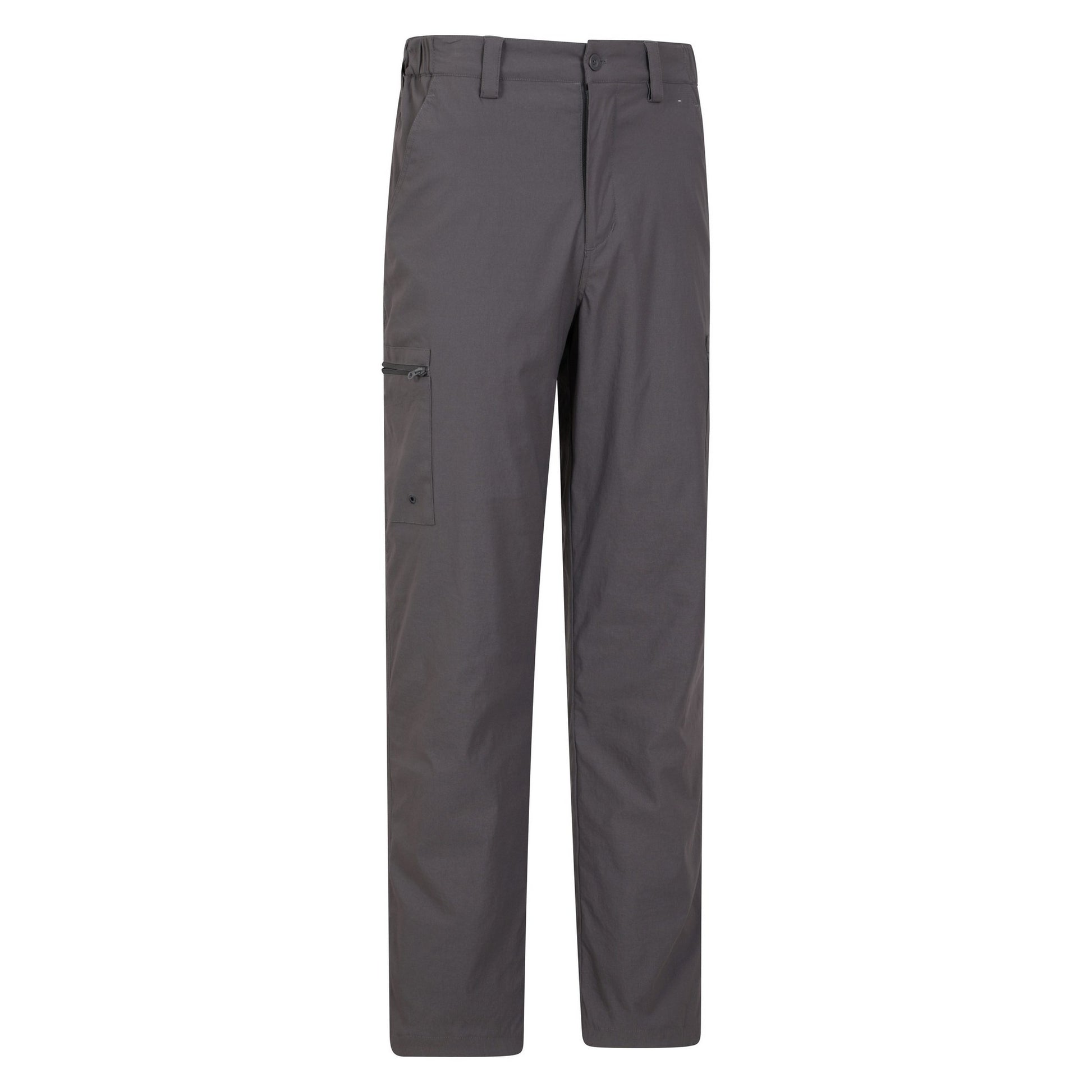 Dark Grey - Side - Mountain Warehouse Mens Trek Stretch Long Winter Hiking Trousers