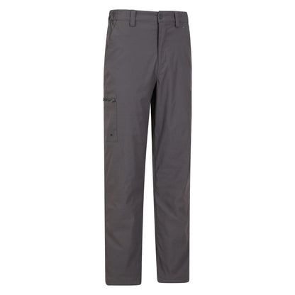 Dark Grey - Side - Mountain Warehouse Mens Trek Stretch Long Winter Hiking Trousers