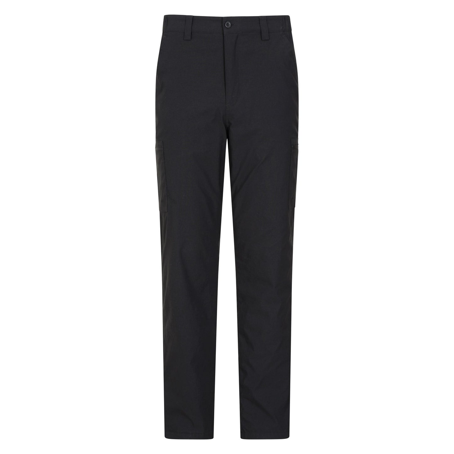 Jet Black - Front - Mountain Warehouse Mens Trek Stretch Long Winter Hiking Trousers