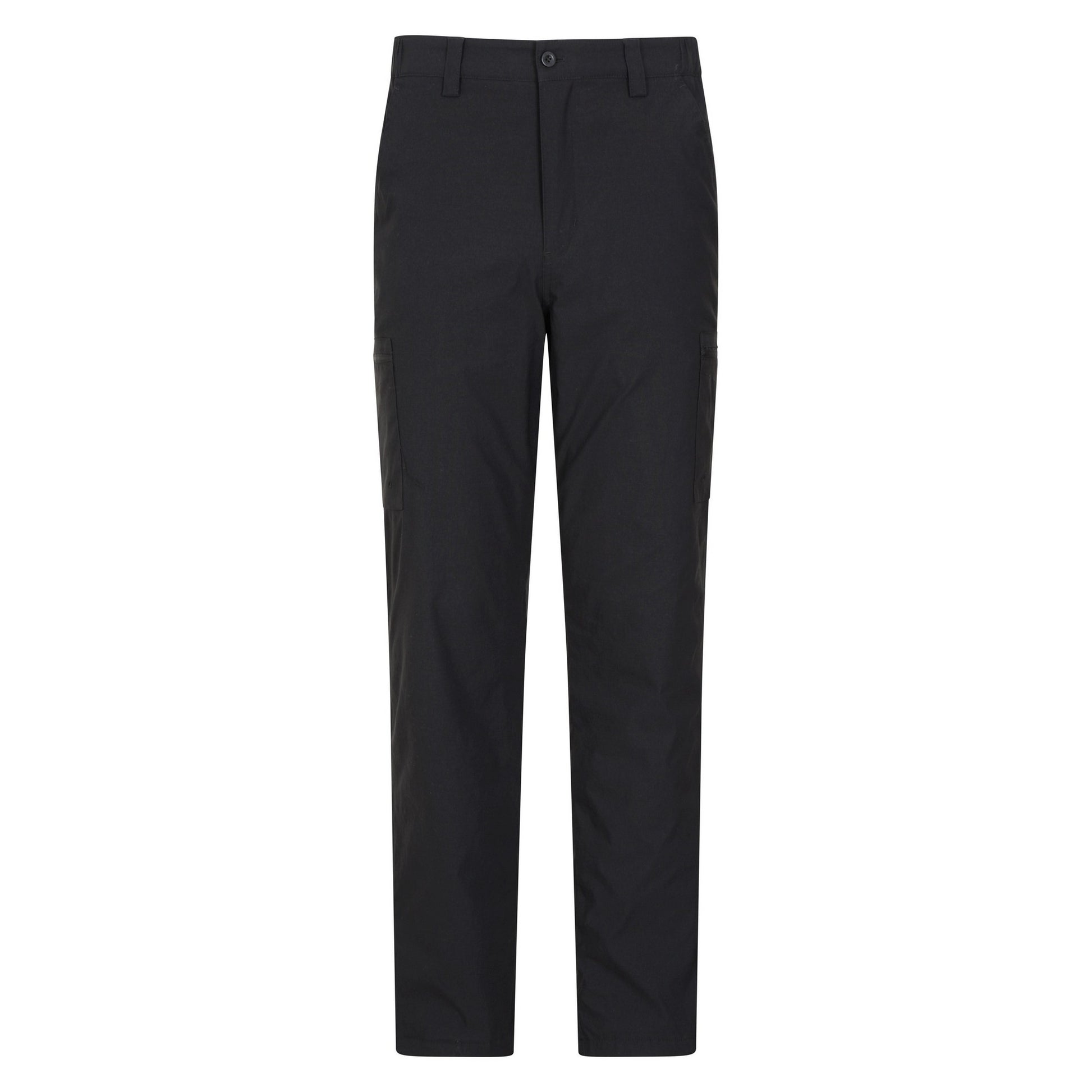 Jet Black - Front - Mountain Warehouse Mens Trek Stretch Long Winter Hiking Trousers
