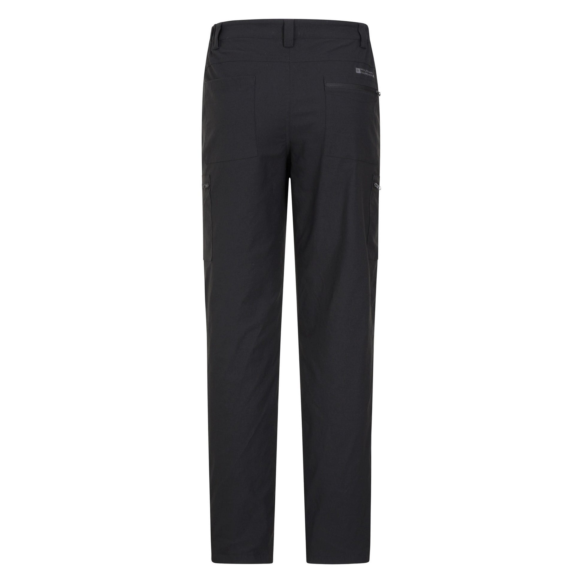 Jet Black - Back - Mountain Warehouse Mens Trek Stretch Long Winter Hiking Trousers