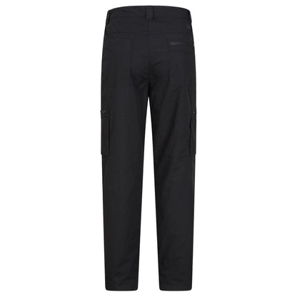 Black - Back - Mountain Warehouse Mens Trek Stretch Long Winter Hiking Trousers