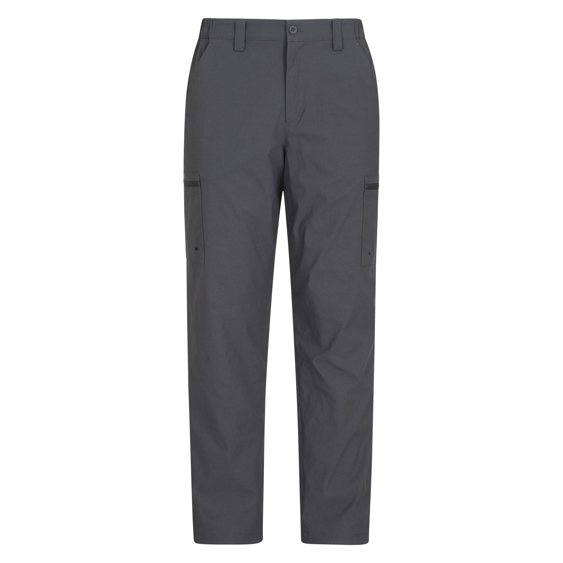 Grey - Front - Mountain Warehouse Mens Trek Stretch Long Winter Hiking Trousers