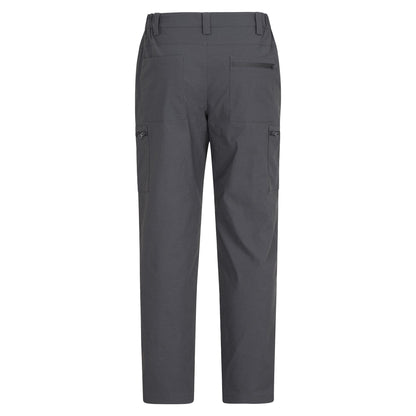 Grey - Back - Mountain Warehouse Mens Trek Stretch Long Winter Hiking Trousers