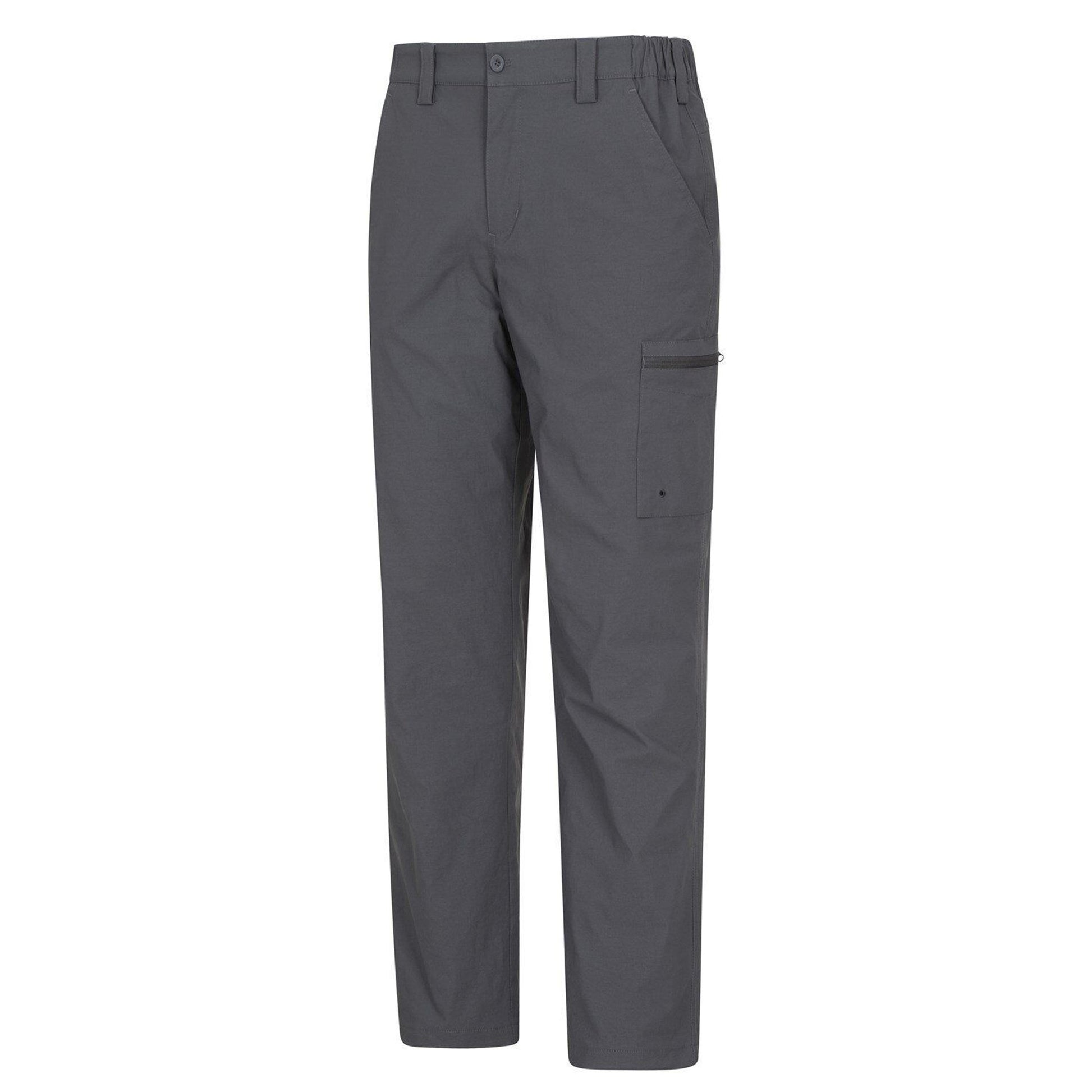 Grey - Side - Mountain Warehouse Mens Trek Stretch Long Winter Hiking Trousers