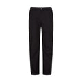 Black - Front - Mountain Warehouse Mens Trek Stretch Long Winter Hiking Trousers