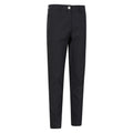 Black - Side - Mountain Warehouse Womens-Ladies Stride Lightweight Fitted Trousers