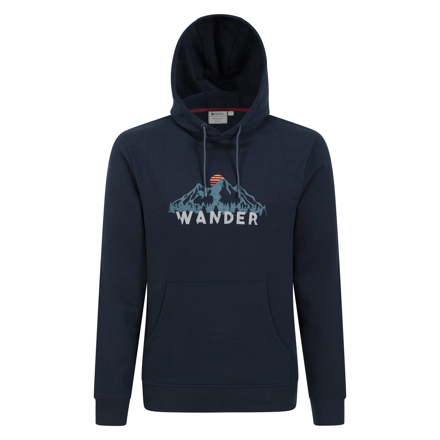 Navy - Front - Mountain Warehouse Mens Wander Hoodie