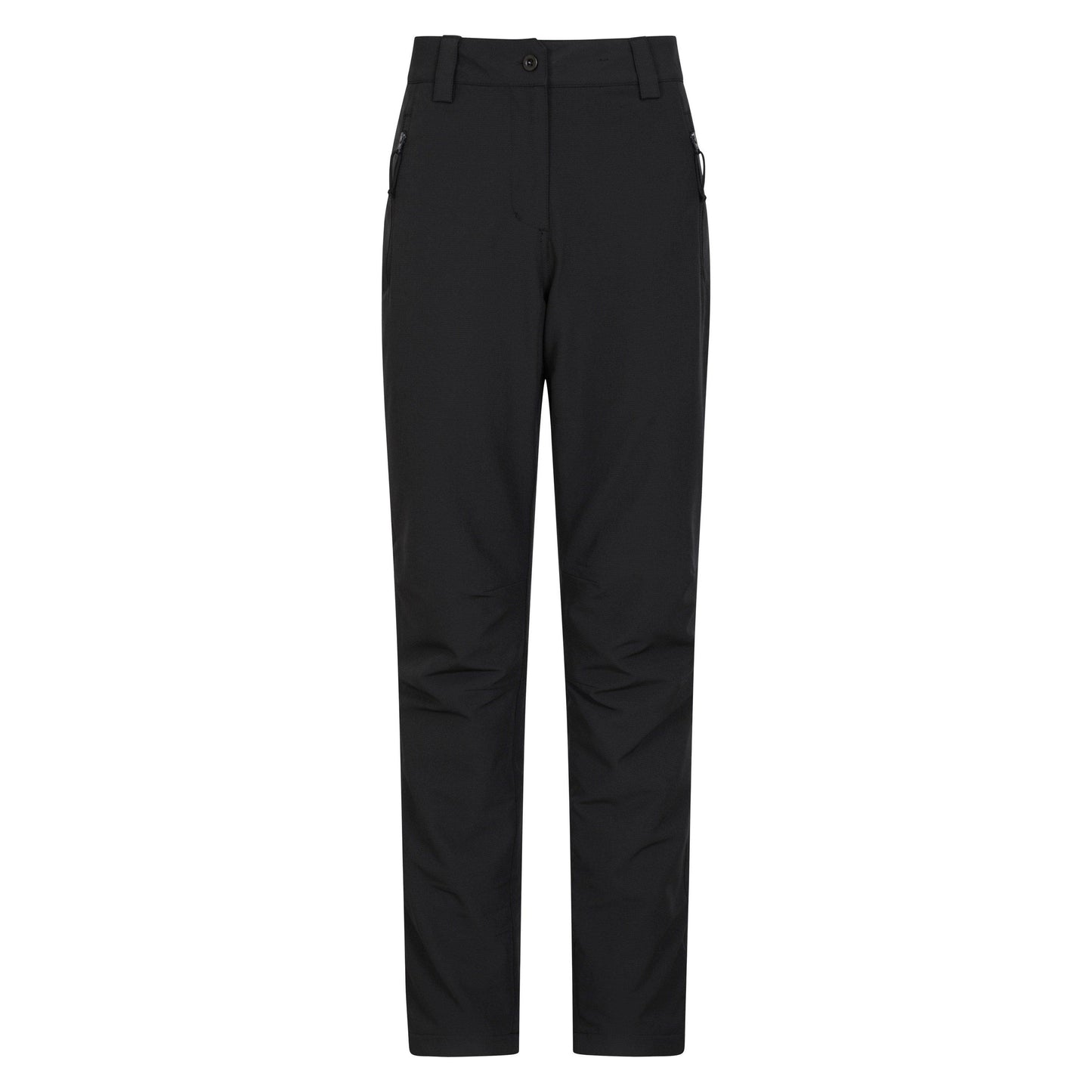 Black - Front - Mountain Warehouse Womens-Ladies Arctic II Stretch Fleece Lined Regular Trousers