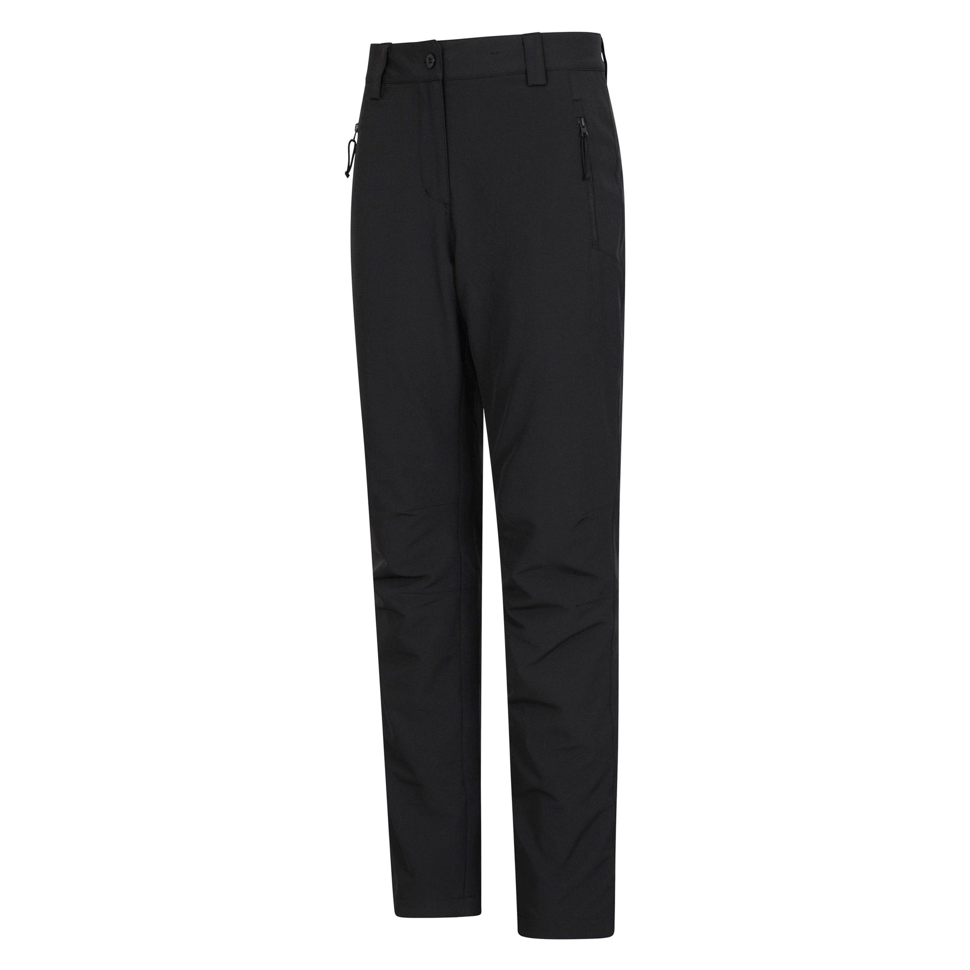 Black - Side - Mountain Warehouse Womens-Ladies Arctic II Stretch Fleece Lined Regular Trousers