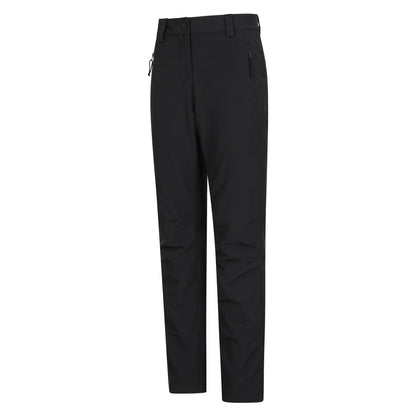 Black - Side - Mountain Warehouse Womens-Ladies Arctic II Stretch Fleece Lined Regular Trousers