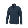 Blue - Back - Mountain Warehouse Mens Ridge Half Zip Fleece Top