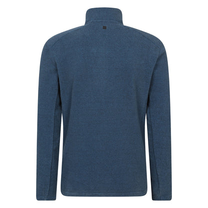 Blue - Back - Mountain Warehouse Mens Ridge Half Zip Fleece Top