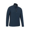 Blue - Side - Mountain Warehouse Mens Ridge Half Zip Fleece Top