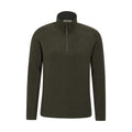 Khaki - Front - Mountain Warehouse Mens Ridge Half Zip Fleece Top