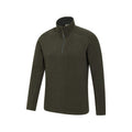 Khaki - Back - Mountain Warehouse Mens Ridge Half Zip Fleece Top