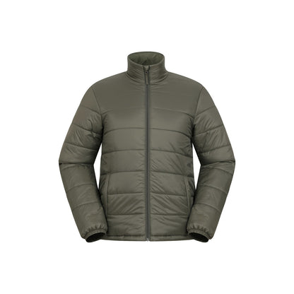 Khaki - Front - Mountain Warehouse Mens Essentials Lightweight Padded Jacket