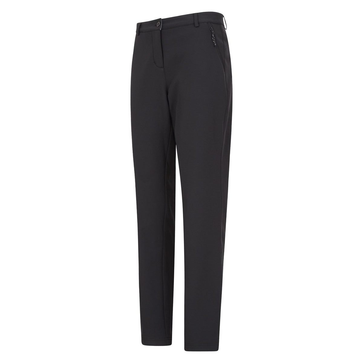Black - Side - Mountain Warehouse Womens-Ladies Vermont Softshell Hiking Trousers