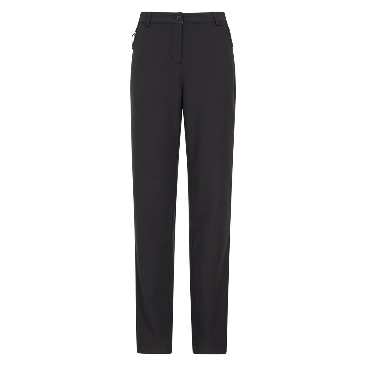 Black - Front - Mountain Warehouse Womens-Ladies Vermont Softshell Hiking Trousers