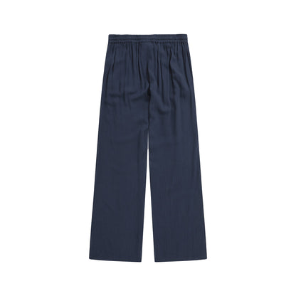 Navy - Back - Animal Womens-Ladies Ria Textured Beach Trousers