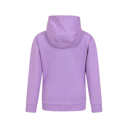 Purple - Back - Mountain Warehouse Childrens-Kids Adventure Is Out There Organic Hoodie