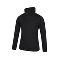 Black - Back - Mountain Warehouse Childrens-Kids Talus Roll Neck Long-Sleeved Top