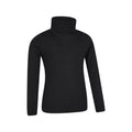 Black - Side - Mountain Warehouse Childrens-Kids Talus Roll Neck Long-Sleeved Top