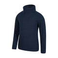 Navy - Back - Mountain Warehouse Childrens-Kids Talus Roll Neck Long-Sleeved Top