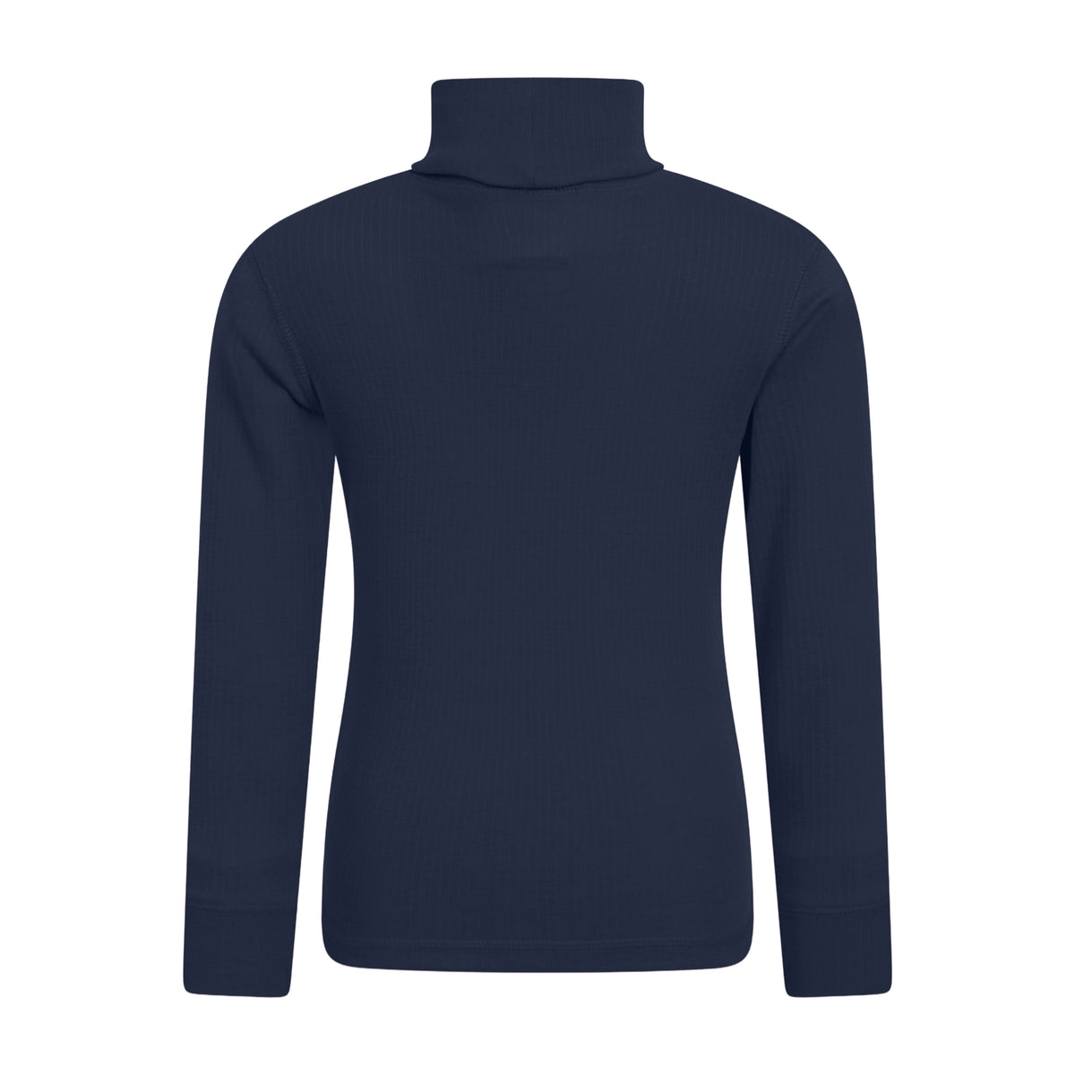Navy - Back - Mountain Warehouse Childrens-Kids Talus Roll Neck Long-Sleeved Top